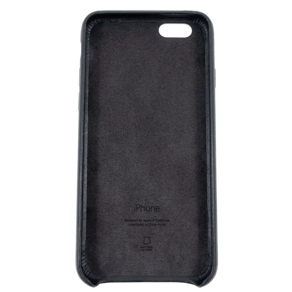 NWT Official Apple iPhone 6s Leather Case Black